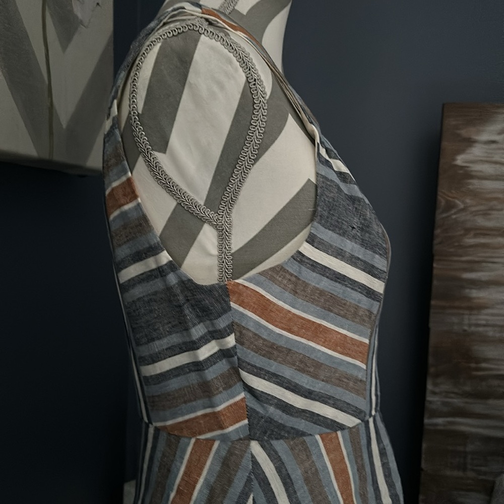 Bcbgeneration Linen Striped Dress - Picture 6 of 11